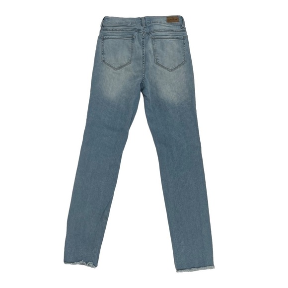 Jordache Embroidered Cut Off Frayed Hem Skinny Jeans Size 12 Big Girl's - Picture 3 of 6